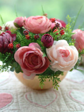 Wonderful coloré soie Etoffe de soie Fleurs Fruits Sets