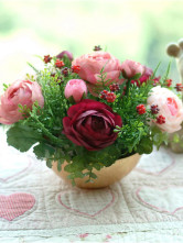 Wonderful coloré soie Etoffe de soie Fleurs Fruits Sets