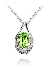 Beautiful Modern Alloy Swarovski Crystal Womens Necklace