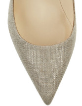 Elegant Beige Cloth 4 1/3'' High Heel Womens Fashion Shoes