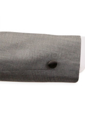 un bien ajusté manteau pour hommes gris foncé en tissu de jazz