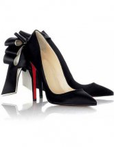 4,7''Высокий каблук Satin Black Мода Из Острый Насосы