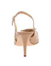 Apricot 3 1/5'' High Heel Pointed Toe Slingback Fashion Shoes