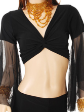 Belle Black Top Net Belly Dance