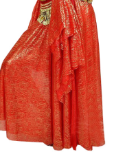 Beautiful Colorful Glass Fiber 96cm Long Belly Dance Skirt