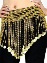 Belle polystyrène ventre en or Danse Hip Scarf