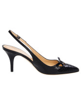 Chaussures noires et pointues à talons hauts