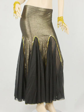 Mousseline de soie noire sirène Belly Jupe Danse