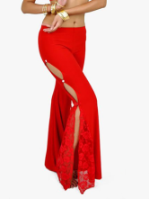 Superbe colorés s'entremêlent Yarn Pantalons Dentelle Belly Dance