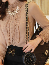 Silk Graceful Café Lumière Stand Mesdames bague supérieure