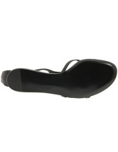 Modern plat de mouton noir Sandales Mode Femmes