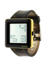 Bracelet sport noir PU Digital Square Watch Femmes