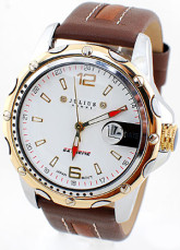 White And Brown Shell cuivre 4.5cm * 4.5cm Montre Homme