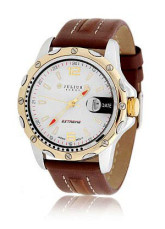 White And Brown Shell cuivre 4.5cm * 4.5cm Montre Homme