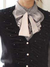 Blouse Chemise Féminine 55% Soie Artificielle 45% Spandex Blanche