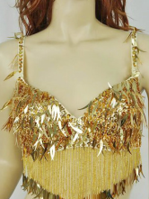 Magnifique soutien-gorge colorée de danse du ventre d'Ivoire