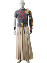Kingdom Hearts Tara Gray And Coffee Uniform Cloth Leather Cosplay Costume