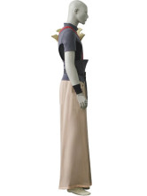 Kingdom Hearts Tara Gray And Coffee Uniform Cloth Leather Cosplay Costume
