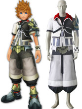 Kingdom Hearts Ventus Black And White Uniform Cloth Leather Cosplay Costume