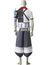 Kingdom Hearts Ventus Black And White Uniform Cloth Leather Cosplay Costume