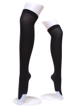 Airhostess Uniform Black Purple 65% Cotton 35% Polyester Cosplay Costume