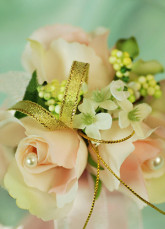 8*8cm Gorgeous Silk Cloth Wedding Flower Wrist Corsage For Bride