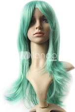 Slate 60cm Pin Long Curl centrale perruque de mode Partie
