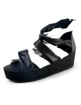 Mode Black 2  '' PU haut talon Sandales Mode Femmes