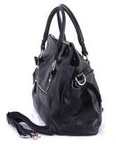 Black Cowhide Cotton 42*15*30cm Women’s Satchel