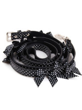 Collier Pour Chien Nylon Noir Magnifique 115*2.5cm 