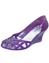 Beautiful Flat Shoes on Beautiful Purple Plastic Flat Jelly Shoes   Milanoo Com
