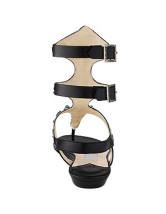 Populaires crin noir Boucle Sandals Gladiator Mode