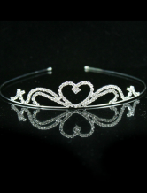 12cm Argent Shinny blanc * 2.2cm Hoop mariage alliage de mariée