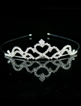 Alliage Shinny Argent Blanc 12 * 3cm de mariage Hoop mariée