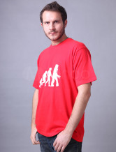 Unique Rose Manches courtes col rond 100% coton T-shirt pour les hommes