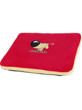 Couchage Pour Chien Tissu Antidérapant Coton Broderie Suède Brun Confortable Classique 130*80*8cm 