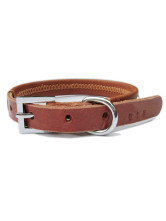 Collier Pour Chien Cuir de Vache Décoration Cercles Pourpre de la mode 52cm*2.4cm*5mm 