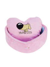 Couchage Pour Chien Oxford Antidérapant Coton Broderie Suède Rose Chérie 70*55*20cm 