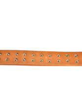Collier Pour Chien Décoration Clou Cuir de Vache Brun Clair de la mode 70cm*5cm*7-8mm 