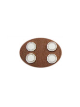 Collier Pour Chien Décoration Clou Cuir de Vache Jaune de la mode 70cm*5cm*7-8mm