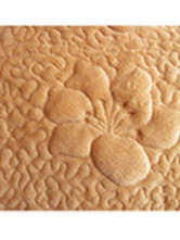 Couchage Pour Chien Broderie Double Peluche Courte Brun de la mode 90*70cm*10mm