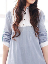 Beautiful Blue Cotton Summer Maternity Dress