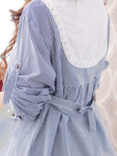 Beautiful Blue Cotton Summer Maternity Dress