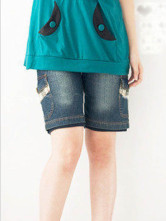 Fashional pantalon bleu de la maternité Jean