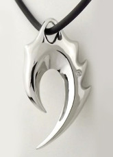 Cool argenté Titane Acier Escadre Mens pendentif en forme