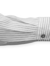 une cool chemise blanche et noire  steampunk avec manches pour hommes en Cotton