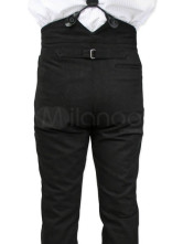 de fabuleux pantalons noir steampunk pour hommes en Cotton