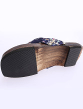 Glamorous Blue 1 3 / 5  '' Sabots talon plat Femmes
