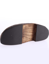 Mode tissu rouge Floral 1 3 / 5  '' Flop bois hauteur du talon Flip