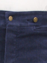 de beau pantalons steampunk pour hommes bleu foncé en Cotton